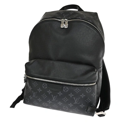 Pre-owned Louis Vuitton Discovery Black Leather Backpack Bag ()