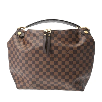 Pre-owned Louis Vuitton Duomo Brown Canvas Shoulder Bag ()