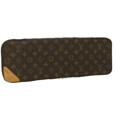 Pre-owned Louis Vuitton Etui 5 Cravates Brown Canvas Wallet  ()