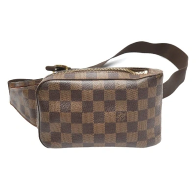 Pre-owned Louis Vuitton Geronimos Brown Canvas Clutch Bag ()