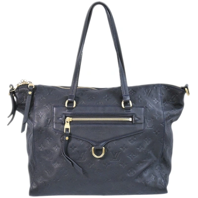 Pre-owned Louis Vuitton Lumineuse Navy Leather Tote Bag ()