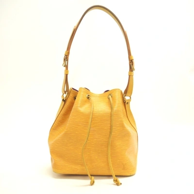 Pre-owned Louis Vuitton Petit Noé Yellow Leather Shopper Bag ()