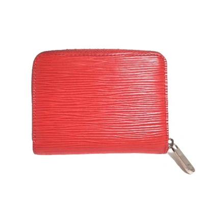 Pre-owned Louis Vuitton Portefeuille Zippy Red Leather Wallet  ()