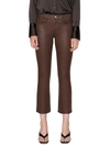 Frame Le Crop Mini Womens Mid-rise Coated Bootcut Jeans In Multi