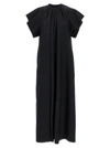 Mm6 Maison Margiela Gathered Short-sleeve Maxi Dress