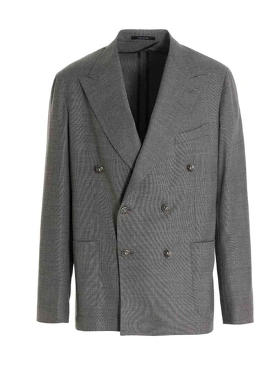 Tagliatore Montecarlo Blazer Jacket In Gris