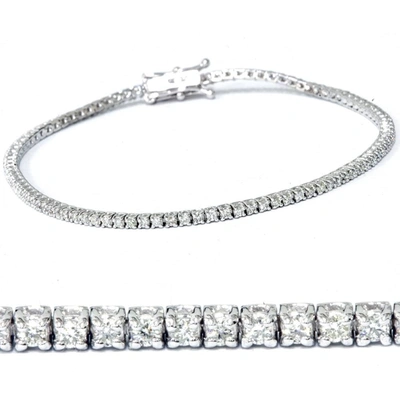 Pompeii3 2ct Diamond Tennis Bracelet 14k White Gold 7" In Multi