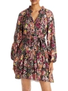 Kobi Halperin Alessi Womens Metallic Short Mini Dress In Multi