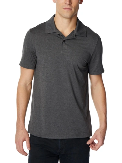 32 Degrees Cool Mens Breathable Short Sleeves Polo Shirt In Grey