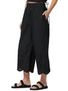 JOIE FLORENCE WOMENS EYELET HIGH RISE WIDE LEG PANTS