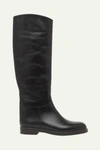 Ulla Johnson Ninia Leather Riding Boots In Black