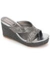 Kenneth Cole Reaction Card Glam 2 Womens Embellished Slip-on Heels In Silver