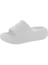 Mia Lexa Platform Slide Sandal In White