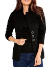 Nic + Zoe Editor Womens Business Formal Suit Jacket In Black