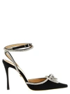 Mach&mach Double Bow 110mm Patent-finish Leather Pumps In Black