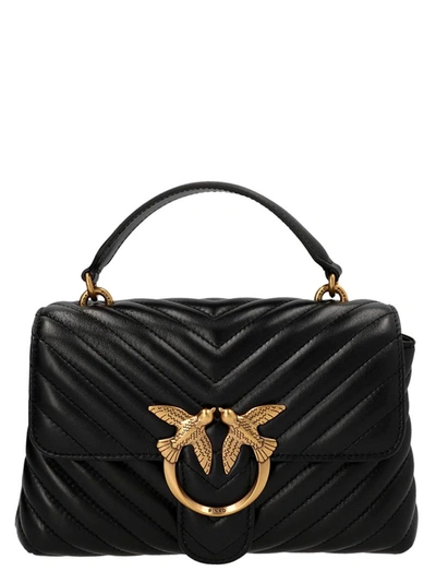 Pinko Love Lady Puff Mini Crossbody Bags In Black