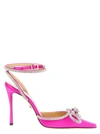Mach&mach Double Bow Pumps In Fuchsia