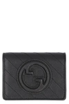 Gucci Mini Leather Card Holder In Black