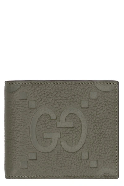 Gucci Jumbo Gg Print Wallet In Panna