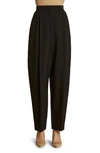 KHAITE THE ASHFORD PLEATED TAPERED WOOL BLEND TROUSERS