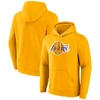 FANATICS FANATICS BRANDED  GOLD LOS ANGELES LAKERS PRIMARY LOGO PULLOVER HOODIE