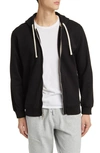 Reigning Champ Cotton Zip-up Hoodie In Black