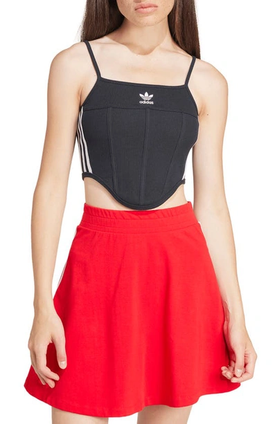 Adidas Originals Lifestyle Corset Camisole In Black