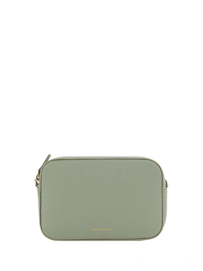 Coccinelle Tebe Shoulder Bag In Celadon Green