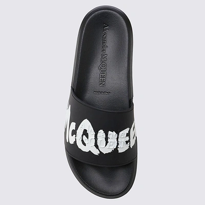 ALEXANDER MCQUEEN ALEXANDER MCQUEEN BLACK RUBBER SLIDES