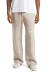 Elwood Intarsia Logo Baggy Sweatpants In Oatmeal