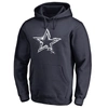 Fanatics Branded Navy Dallas Cowboys Splatter Logo Pullover Hoodie In Navy