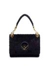 FENDI Kan I F Velvet Shoulder Bag