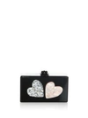 EDIE PARKER Jean Double Heart Box Clutch