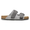 BIRKENSTOCK BIRKENSTOCK UJI LIGHT GRAY, FELT/LEATHER SHOES