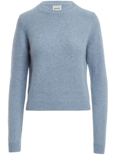 Khaite Diletta Cashmere Sweater In Light Blue