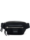 Marc Jacobs The Biker Logo-patch Belt Bag In Black