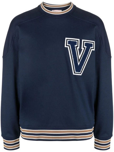 Valentino Garavani Sweaters In Blue