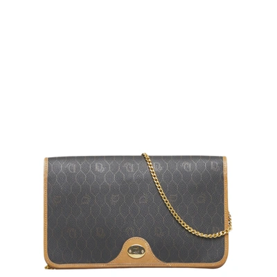 Dior Trotteur Brown Canvas Shoulder Bag ()