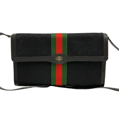 Gucci Ophidia Black Canvas Shoulder Bag ()