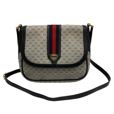 Gucci Ophidia Navy Canvas Shoulder Bag ()