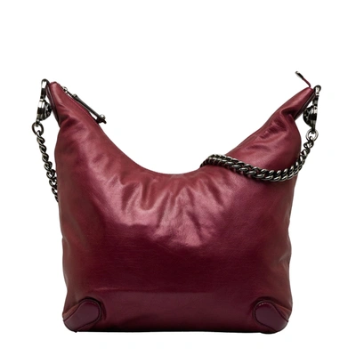 Gucci Purple Leather Shopper Bag ()