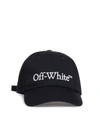 OFF-WHITE DRILL LOGO BASEBALL CAP BLACK WHITE
