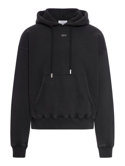 Off-white Hood With Drawstring In Black