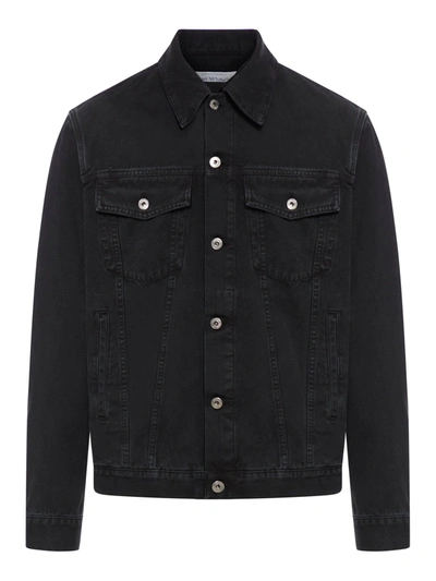 Off-white Off White Embroidered Arrow Denim Shirt In Black