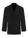 Balenciaga Clinched Jacket Barathea In Black