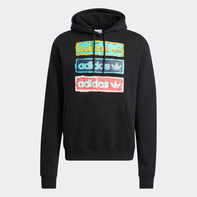 Adidas Originals Men's Adidas Tri Linear Hoodie In Black