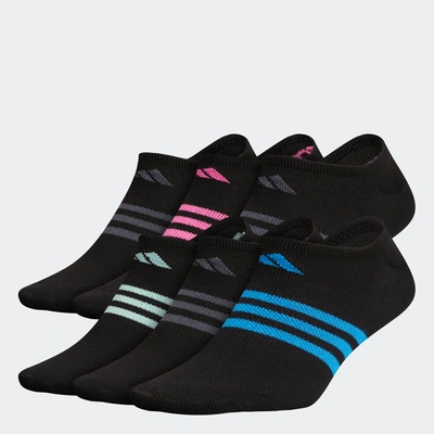 Adidas Originals Superlite No-show Socks 6 Pairs Xl In Multi