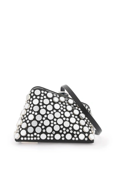 Attico The  Mini Midnight Clutch With Mirrored Studs Women In Multicolor