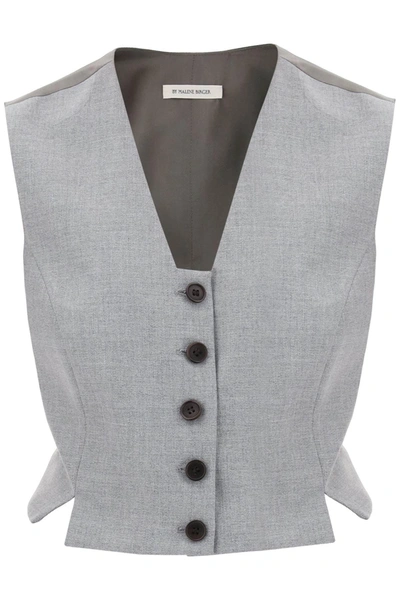 By Malene Birger Bettas Cropped Waistcoat In Grey