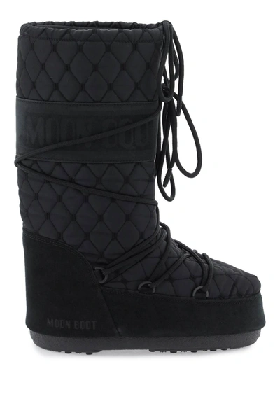 Moon Boot Tall Icon Faux Fur S In Black
